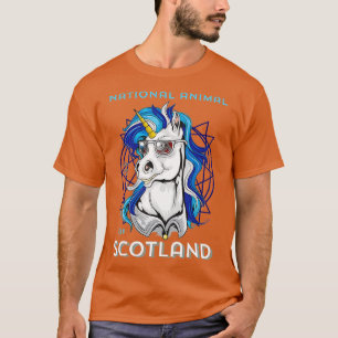 Camiseta Escudo de rugby en Escocia unicornio