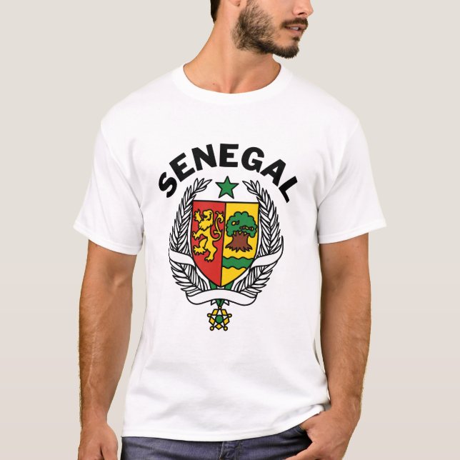 Camiseta Escudo de Senegal (Anverso)