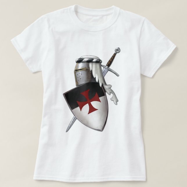 Camiseta Escudo de Templar de los caballeros (Diseño del anverso)