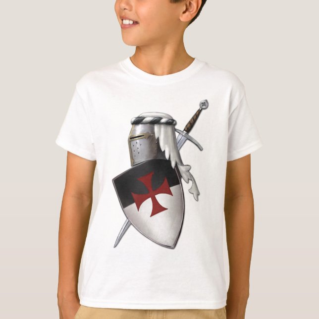 Camiseta Escudo de Templar de los caballeros (Anverso)