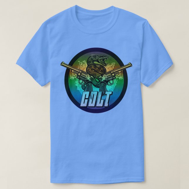 Camiseta Escudo de vintage de armas de fuego (Diseño del anverso)