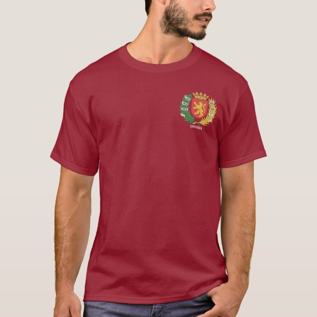 Camiseta Escudo de Zaragoza, ESPAÑA (Anverso)