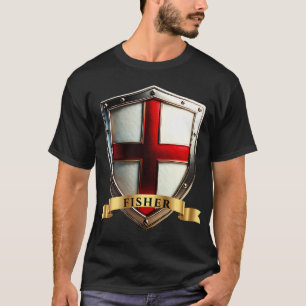 Camiseta Escudo del apellido Fisher England Family
