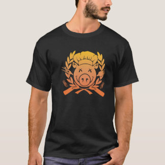 Camiseta Escudo del Bbq - la puesta del sol se descolora