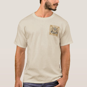 Camiseta Escudo del caballero sepia apellido