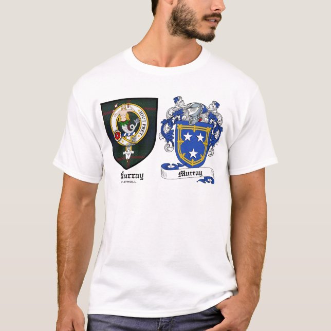 Camiseta Escudo del clan de Murray y escudo de armas de (Anverso)
