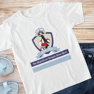 Camiseta Escudo del Club de Natación Pingüino de Dibujos An