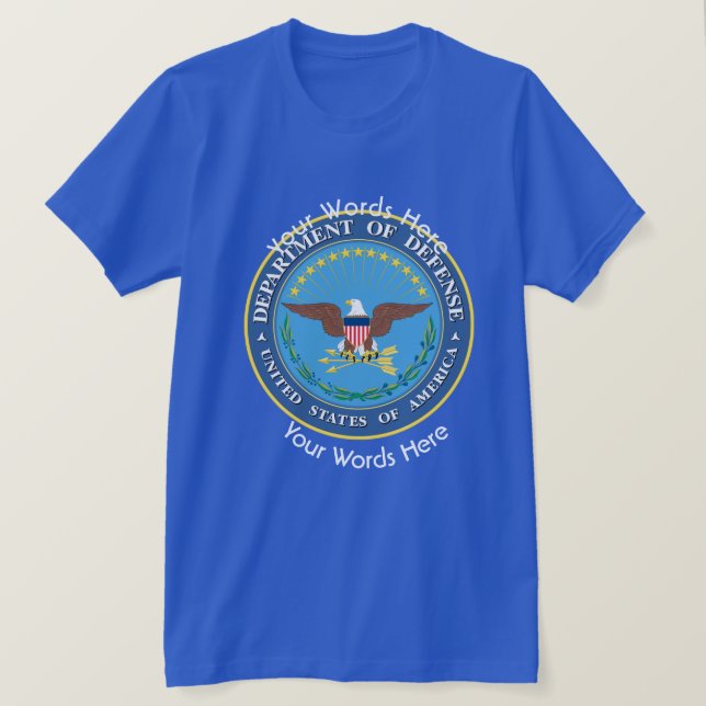Camiseta Escudo del Departamento de Defensa de los Estados  (Anverso del diseño)