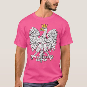 Camiseta Escudo del Emblema Nacional de Águila Blanca Polac