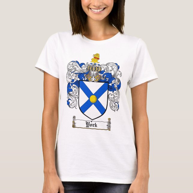 Camiseta Escudo del escudo de armas de York/de la familia (Anverso)