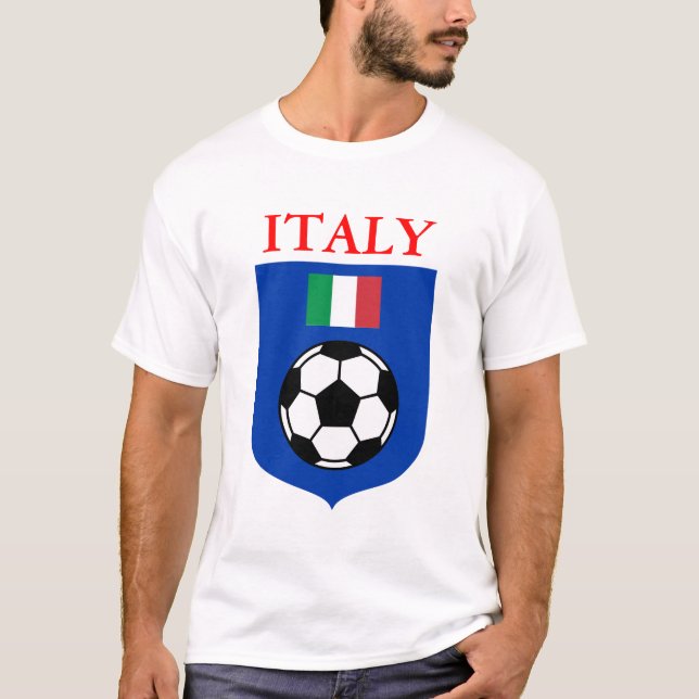 Camiseta Escudo del fútbol de Italia (Anverso)