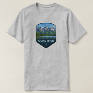 Camiseta Escudo del Parque Nacional Grand Teton