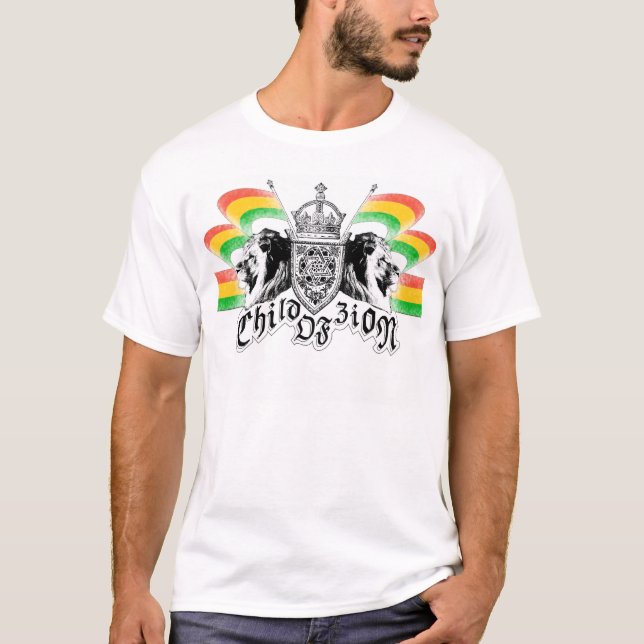 Camiseta Escudo del reggae de Rasta (Anverso)