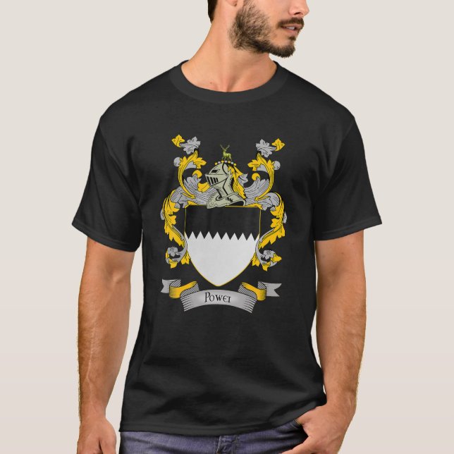 Camiseta Escudo Eléctrico De Armas | Power Surname Family C (Anverso)