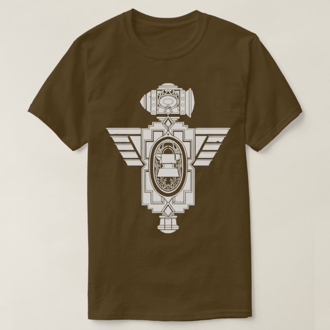 Camiseta Escudo enano blanco (Diseño del anverso)