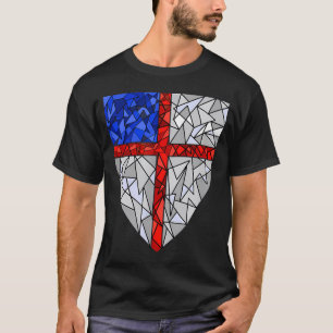 Camiseta Escudo episcopal geométrico divertido