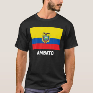 Camiseta Escudo Escudo Bandera de Ambato Ecuador