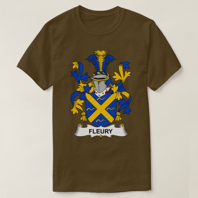 Camiseta Escudo familiar de escudo de armas de lujo (Diseño del anverso)