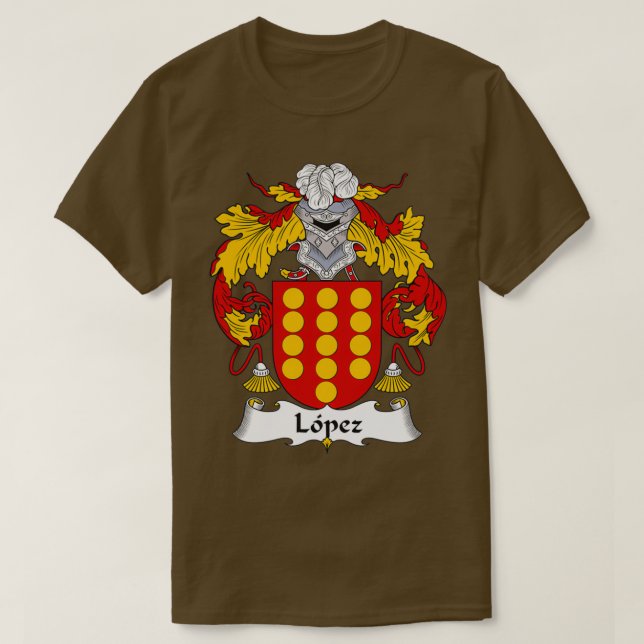 Camiseta Escudo familiar de López (Diseño del anverso)