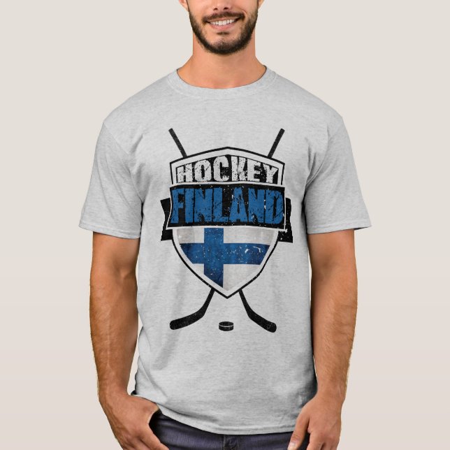 Camiseta Escudo finlandés de hockey sobre hielo Suomi Tee (Anverso)