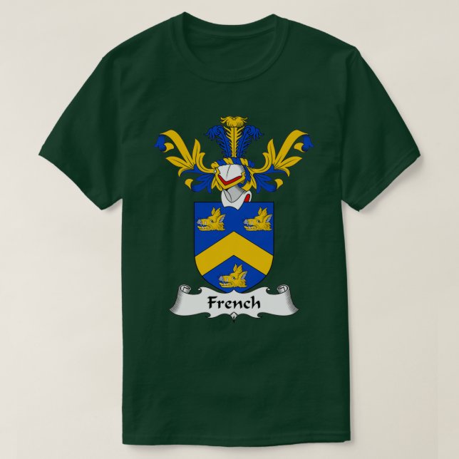 Camiseta Escudo francés de armas de la familia 1 (Diseño del anverso)