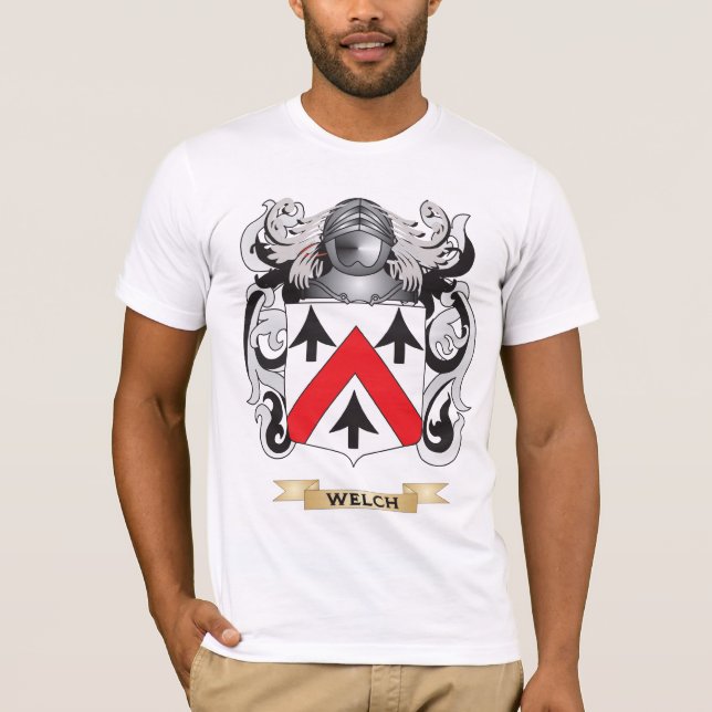 Camiseta Escudo galés de la familia (escudo de armas) (Anverso)