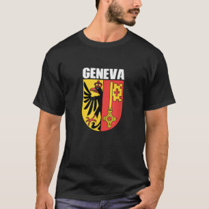 Camiseta Escudo Gráfico De Armas O De La Suiza De Souvenir 