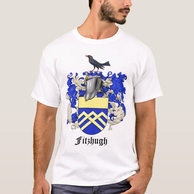 Camiseta ESCUDO GRANDE de la heráldica de la familia de (Anverso)
