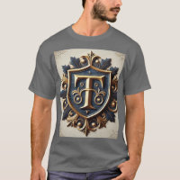 Escudo heráldico elegante y ornamentado