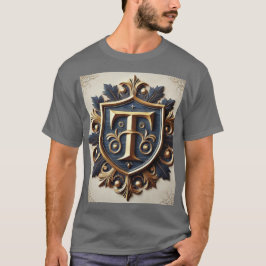 Camiseta Escudo heráldico elegante y ornamentado