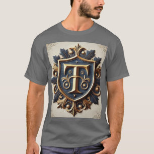 Camiseta Escudo heráldico elegante y ornamentado