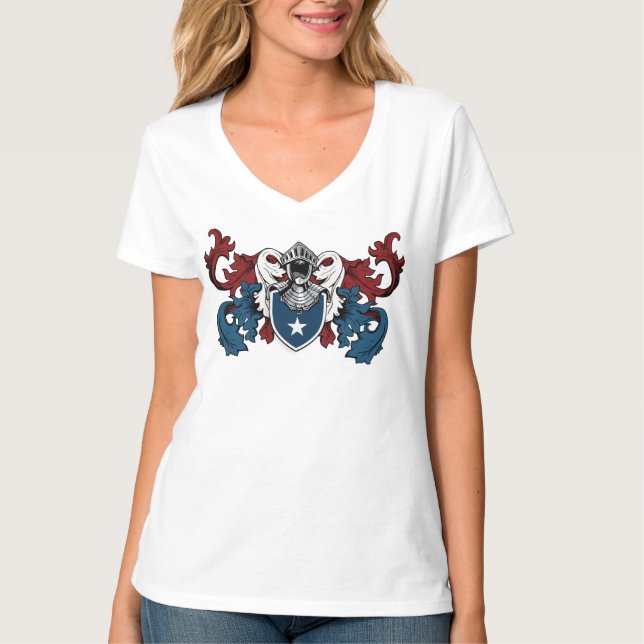 Camiseta Escudo heráldico en colores americanos (Anverso)