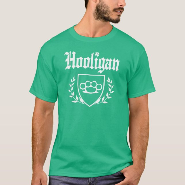 Camiseta Escudo IRLANDÉS del nudillo de cobre amarillo del (Anverso)
