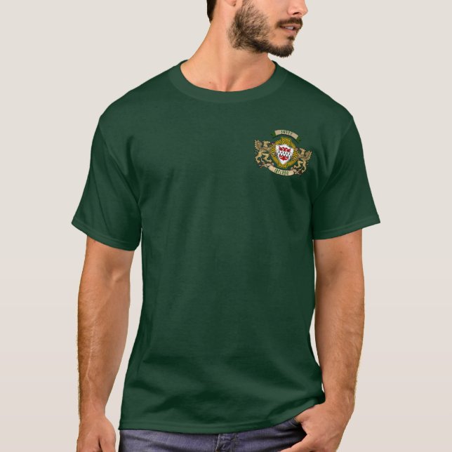 Camiseta Escudo Irlandés Joyce & Grifos Personalizado  (Anverso)