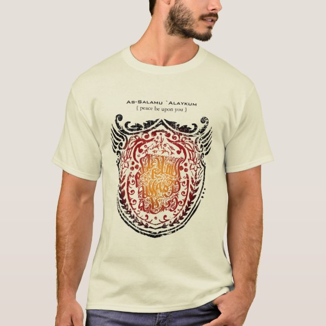 Camiseta Escudo islámico: As-Salamu `Alaykum (Anverso)