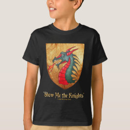 Camiseta Escudo medieval del dragón