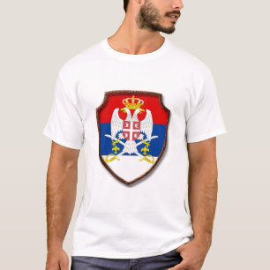 Camiseta Escudo medieval serbio  Escudo de armas de Serbia 