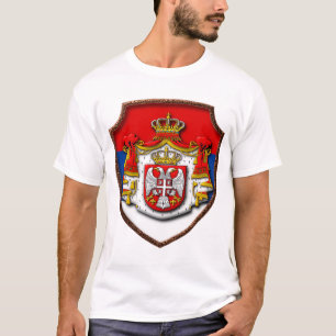 Camiseta Escudo medieval serbio Escudo de armas de Serbia s