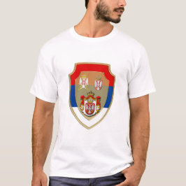 Camiseta Escudo medieval serbio escudo de armas serbio