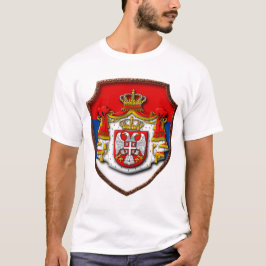 Camiseta Escudo medieval serbio Escudo de Serbia escudo de 