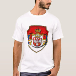 Camiseta Escudo medieval serbio Escudo de Serbia escudo de 
