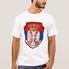 Camiseta Escudo medieval serbio Escudo de Serbia escudo de 