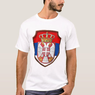 Camiseta Escudo medieval serbio Escudo de Serbia escudo de 