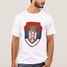 Camiseta Escudo medieval serbio Escudo de Serbia nuevo