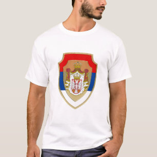 Camiseta Escudo medieval serbio Escudo de Serbia nuevo 1