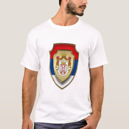 Camiseta Escudo medieval serbio Escudo de Serbia nuevo 3