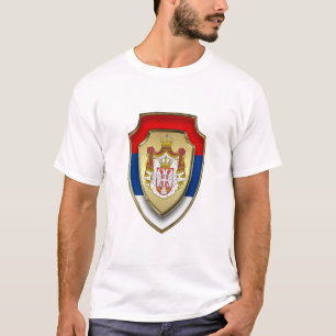 Camiseta Escudo medieval serbio  Escudo de Serbia nuevo 3