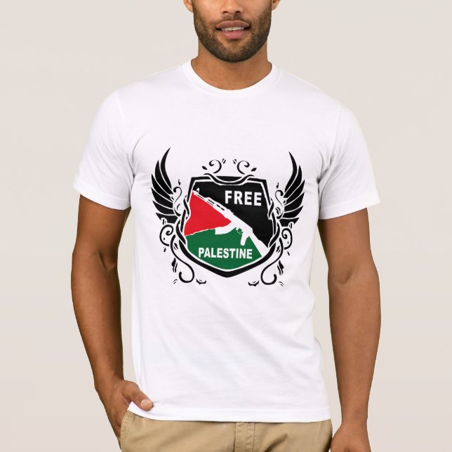 Camiseta Escudo palestino libre (Anverso)