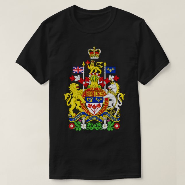 Camiseta Escudo Real de Armas del Canadá (Diseño del anverso)