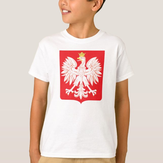 Camiseta Escudo rojo de águila polaca (Anverso)